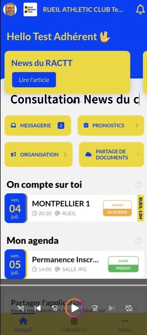 Tuto utilisation KaliSport