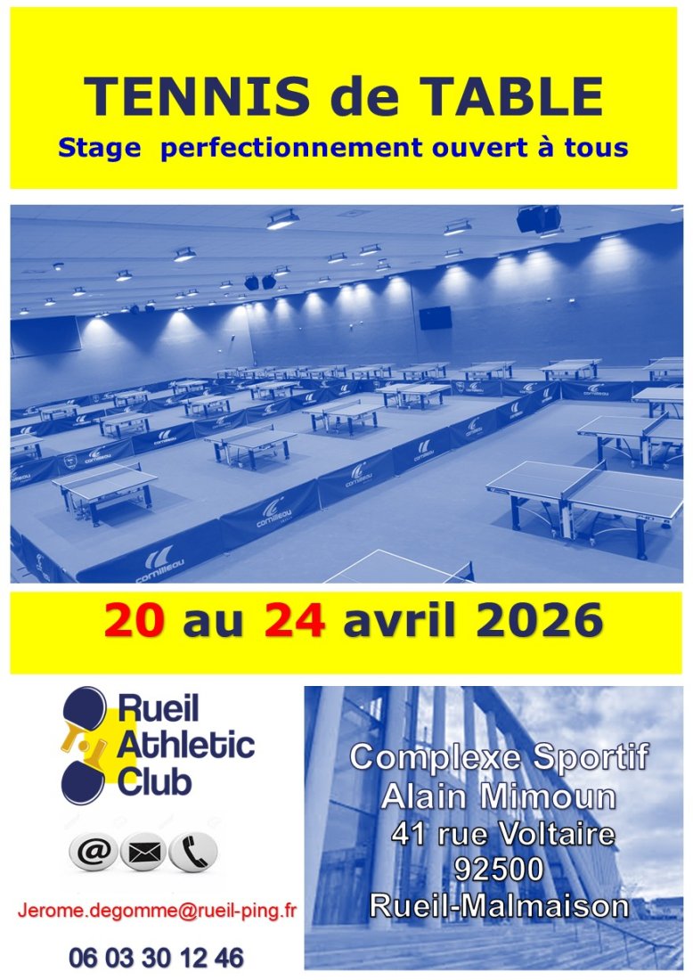 Stage Pâques 2026